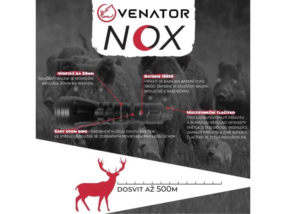 Venator přísvit Nox ULTRA - IR 850nm