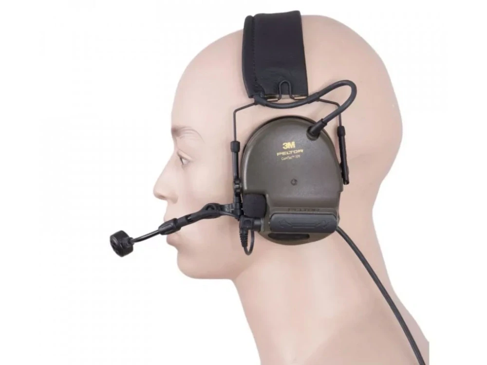 Elektronická střelecká sluchátka 3M PELTOR ComTac XPI, kabel Peltor