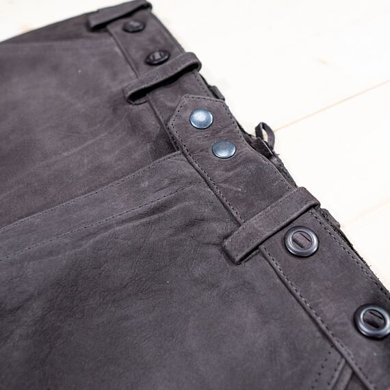 Kalhoty kožené hnědé Carl Mayer Rabenau Braun