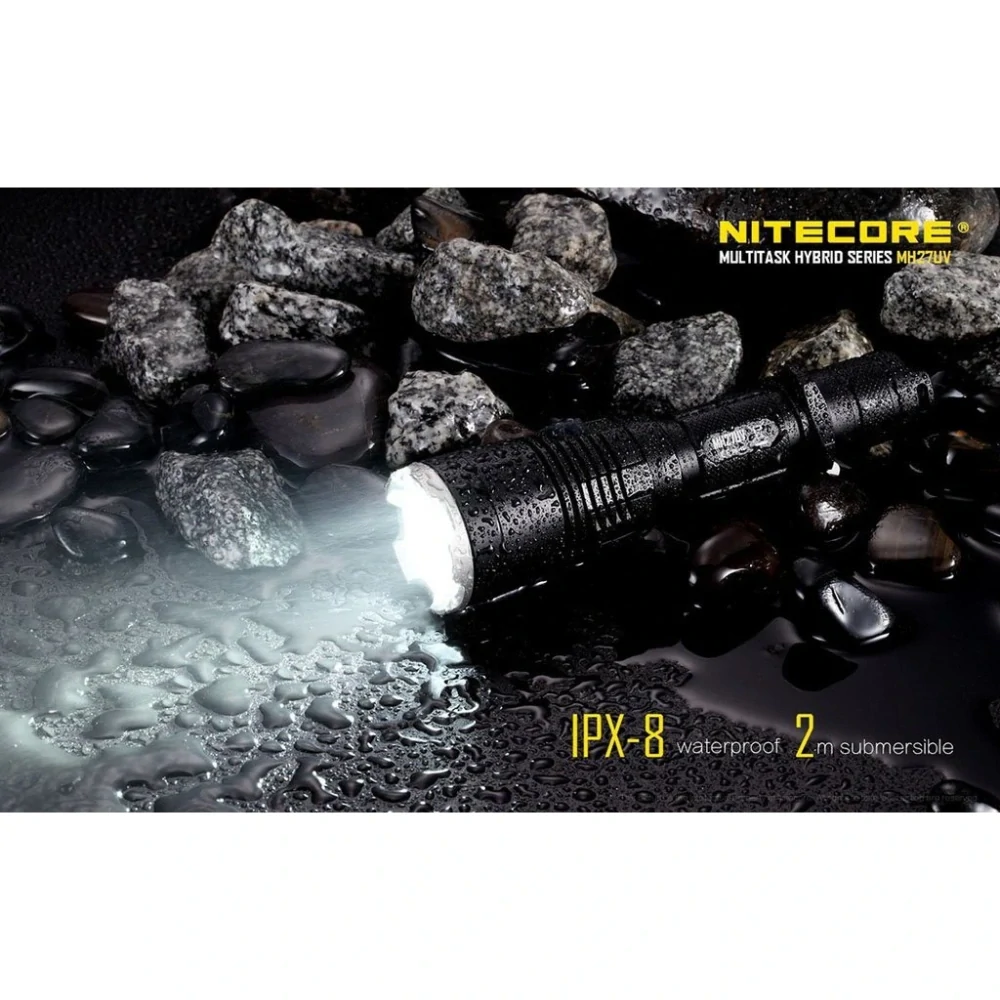 NITECORE MH27UV - Taktická USB nabíjecí svítilna, LED CREE XP-L HI V3, 1000lm / 462m