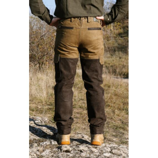 Kalhoty kožené zeleno-hnědé Carl Mayer Ramsau