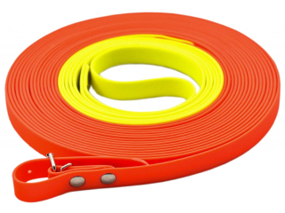 Dvoubarevná plochá barvářská šňůra - šíře 16 mm (BIOTHANE) 