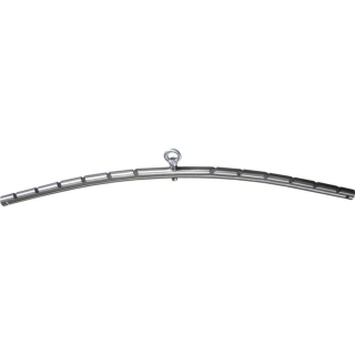 Zahnutá tyč s okem a otvory na háky pro nohy zvěře, 100cm